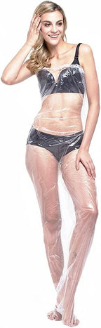 ZMDREAM Disposable Plastic Body Wraps Unisex PE Sauna Bath Suit - Image 2
