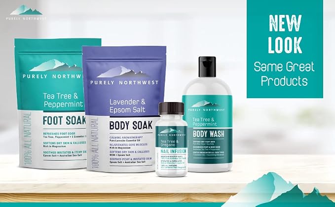 Purely Northwest-Tea Tree, Peppermint, MSM & Epsom Salt Foot Soak-for Stubborn - Image 9