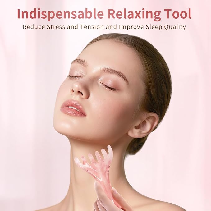 TAIHI Scalp Massager, Manual Head Massager Gua Sha Tool, Natural Resin Scalp - Image 3