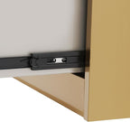 Stainless Steel Beauty Salon Storage Cabinet, 3-Drawer Rolling Styling Station - Image 3