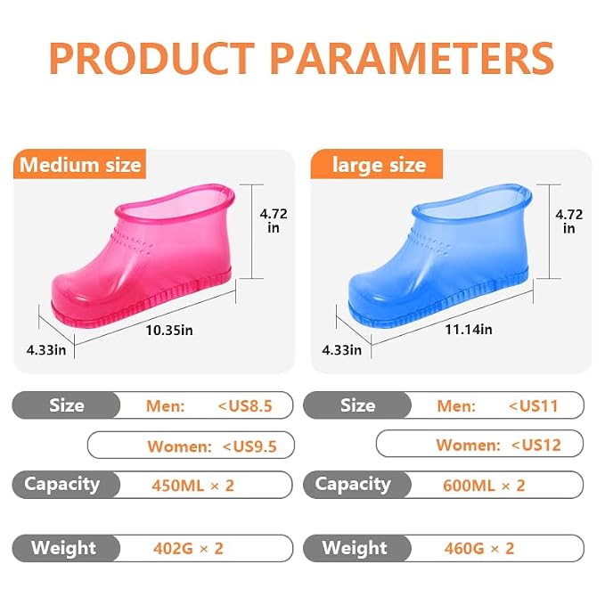 Massage Foot Bath Shoes Portable Feet Soaking Tub, Movable Foot Soaker Pedicure - Image 5