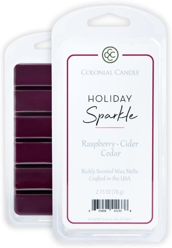Colonial Candle Holiday Sparkle Scented Wax Melts, Wax Melt Warmer Cubes - Image 3