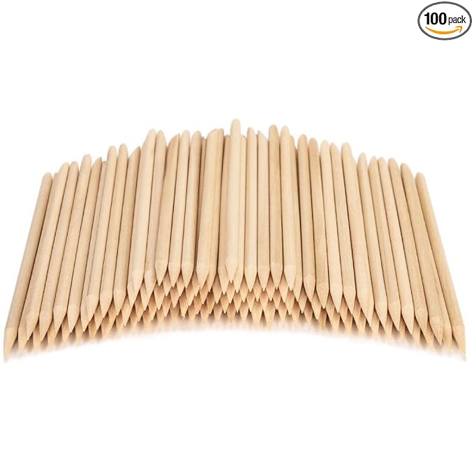 100PCS Orange Sticks for Nails 4.5 Inch by roomir