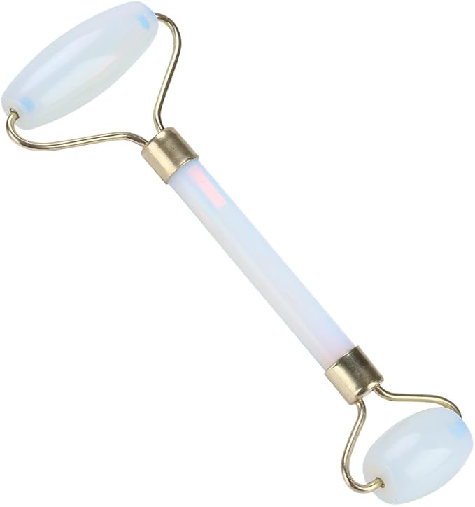 1Pcs Natural Jade Double-head Beauty Roller Anti-Aging Face Roller Eye Neck - Image 3