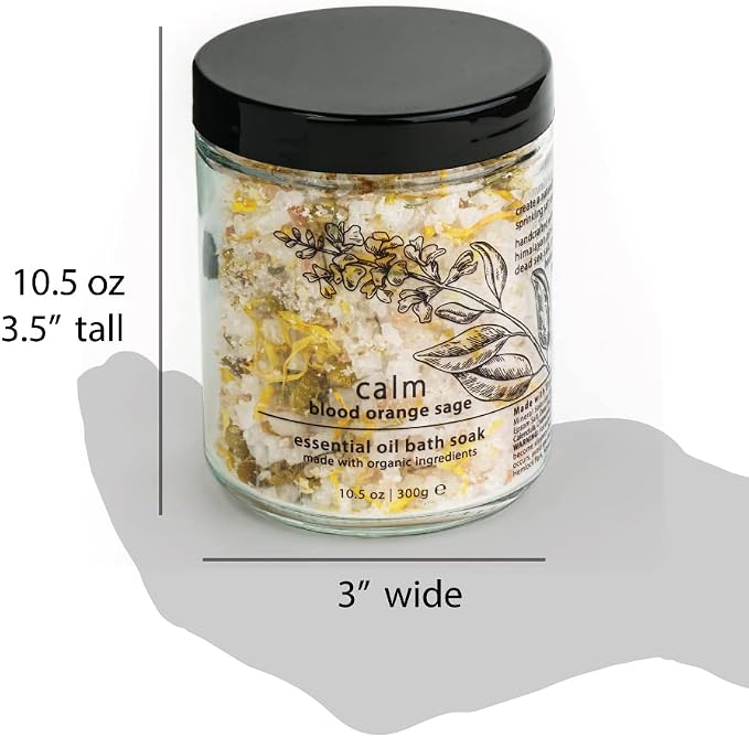 Hemlock Park Calm Essential Oil Bath Soak | Naturally Soothing Mineral Sea Salt - Image 5