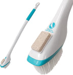 Miracle Foot Brush 30" w/ Scrubbing Pumice Stone and Shower Grip Handle by MiracleofAloe%C2%AE