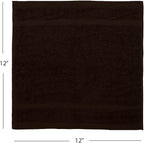 Avalon Towels Cotton Washcloths 24-Pack – 12 x 12 Inch Brown Super Soft & - Image 8