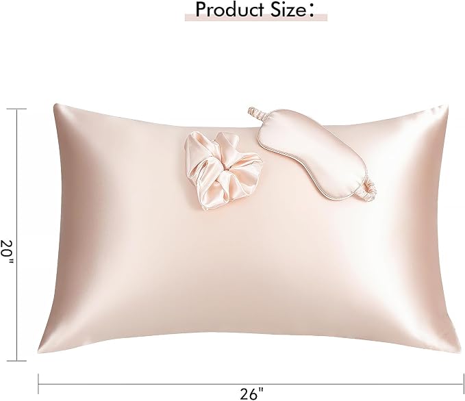 Vegan Silk Sleep Set, Vegan Silk Pillowcase - Image 2