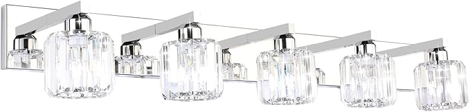 Aipsun Crystal Bathroom Vanity Light Stainless Steel Modern Vanity Light 5 by Aipsun