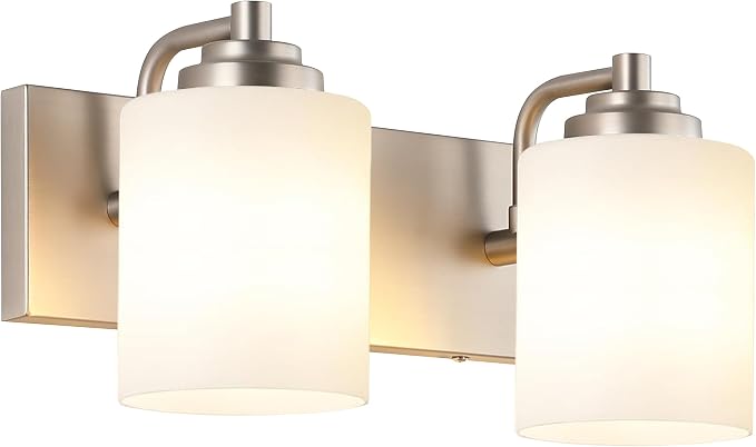 SOLFART Brushed Nickel 2 Light Vanity Lights - Image 9