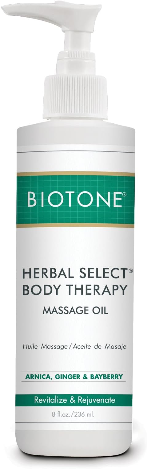 Biotone Herbal Select Massage Products Body Therapy Oil, 8 Ounce by BIOTONE