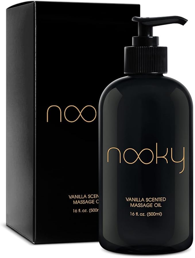 Nooky Vanilla Massage Oil with Fractionated Coconut Oil.16 Ounce by NOOKY