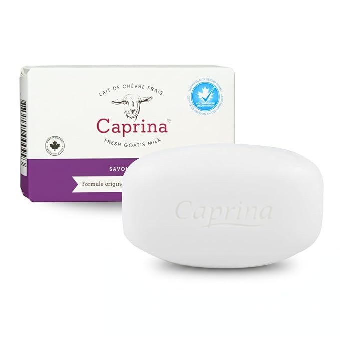 Caprina Fresh Goat’s Milk Bar Soap, SHEA BUTTER, 5 oz, Moisturizing Goat Milk by Caprina