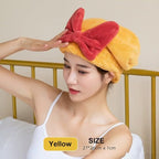 Microfiber Hair Drying Cap, Ultra Absorbent Hair Towel Wrap Turban - Image 4