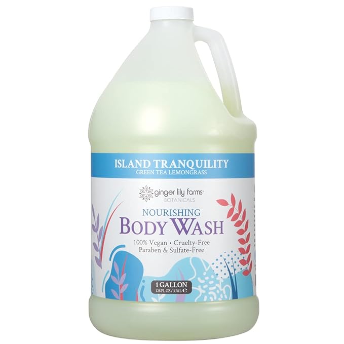 Ginger Lily Farms Botanicals Nourishing Body Wash, Island Tranquility, 100% - Image 2