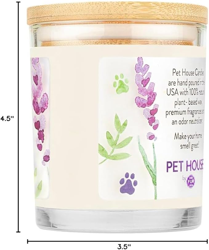 Pet House Lavender Candle Clean Burning, Long Lasting Pet Odor Candle - Image 9