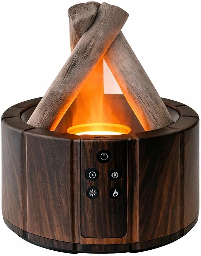 Campfire Flame Diffuser for Essential Oils, 250ml Ultrasonic Cool Mist by Unknown