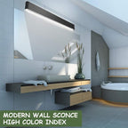 Aipsun 43.3in/40W Modern Black Vanity Light Fixtures LED Black Bathroom Wall - Image 3