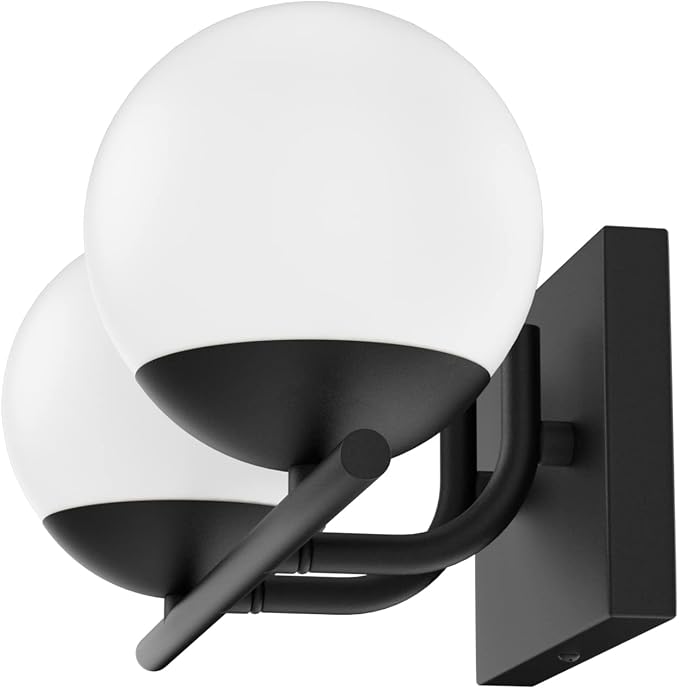Ralbay Black Mid Century Modern 2-Light Bathroom Vanity Light Fixtures - Image 7