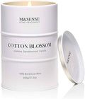 M&SENSE Cotton Blossom Scented Candles Large, Natural Soy Candles 21.2oz 120 by MSENSE