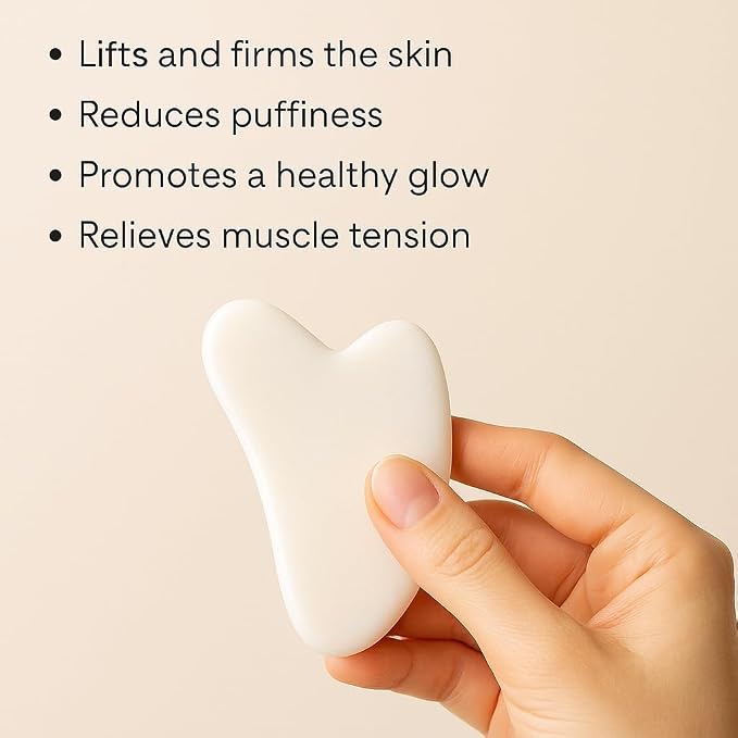 Gua Sha Facial Tool and Jade Roller Set –Anti-Aging Tools - Image 5