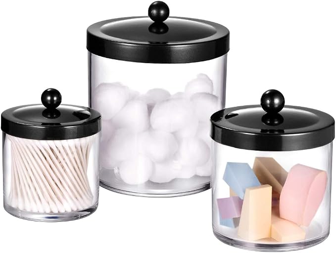 SheeChung 3-Pack Plastic Apothecary Jars - Image 4