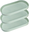 Green Small Tray, 3 Pack Oval Tray by VCREATC-VCREATEFORCUSTOMER