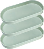 Green Small Tray, 3 Pack Oval Tray by VCREATC-VCREATEFORCUSTOMER