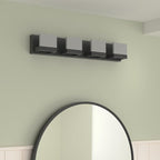 Tipace 4 Lights Modern Black Vanity Light Up and Down Black LED Vanity Light - Image 2