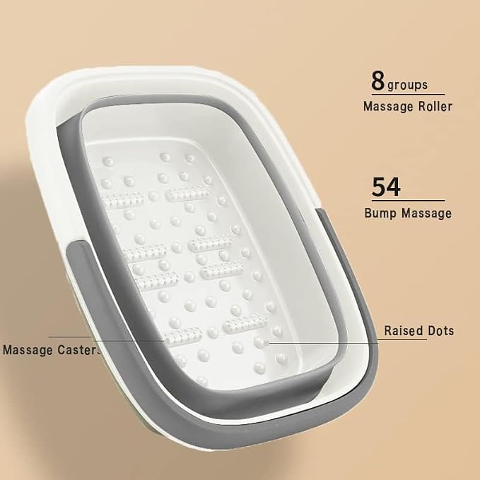 Beinilai Collapsible Foot Bath Kit, Foot Soaking Tub - Image 3