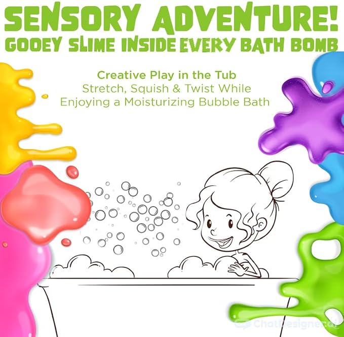 Bubble Bombs for Kids with Surprise Bath Slime Inside - Image 8