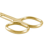 LIVINGO Professional Nail Cutter Scissors, Eyebrows/Eyelash Use, 3.5" Gold - Image 4