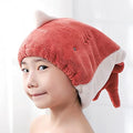 Hair Drying Towel for Kids Girls, Cute Cartoon Absorbent Quick Drying Bath Wrap by ShowerCaps