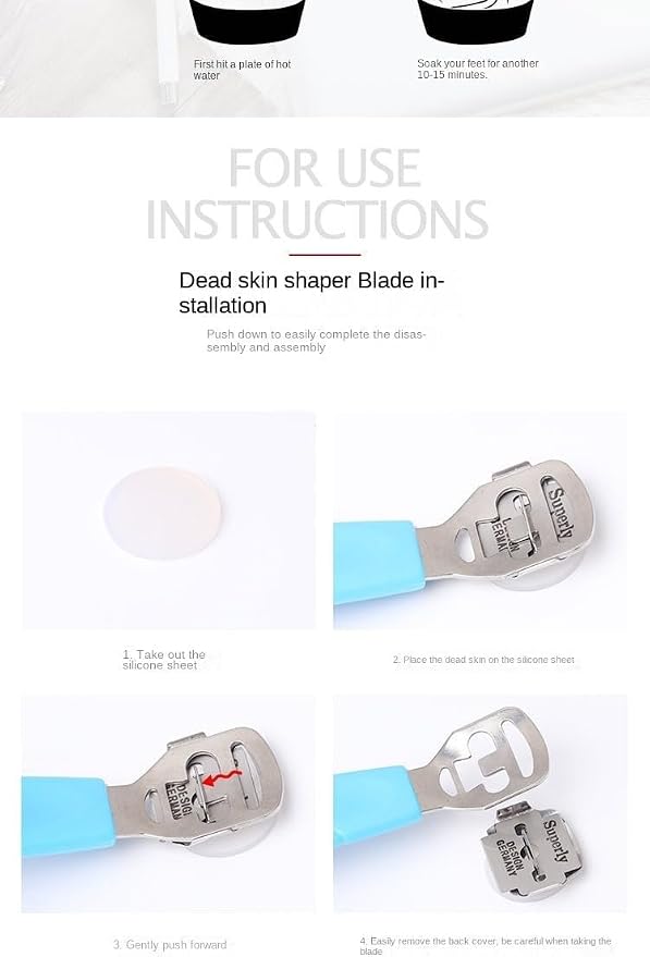 Professional Callus Remover & Foot File Set–Metal Surface Scraper - Image 7