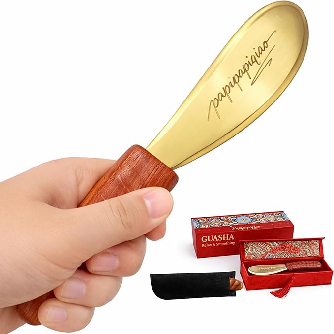Copper Brass Gua Sha Muscle Scraper Tool by CraftedforYourComfort