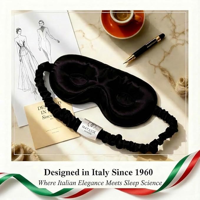 MATASSE 100% Mulberry Silk Sleep Mask 22 Momme Grade 6A - Image 2