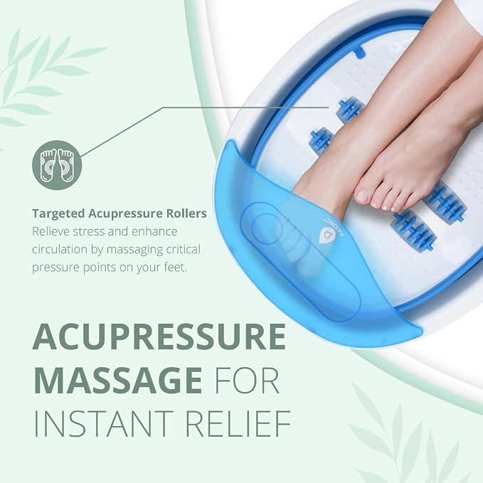 Pursonic Collapsible Wireless Footbath Spa Massager | Portable Acupressure - Image 3