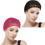 WLLHYF Wig Cap Thick Long Hair Caps Adjustable Net Mesh Braided Weaving Making - Image 7