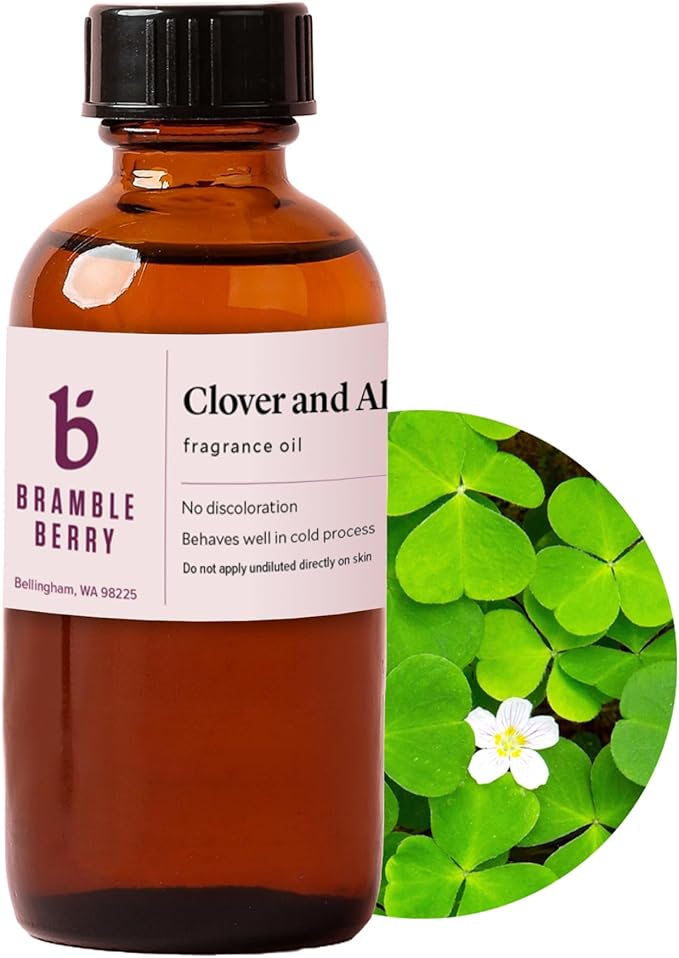 Bramble Berry Clover and Aloe Fragrance Oil 2 oz | Fresh Green & Citrus Scent by BrambleBerry