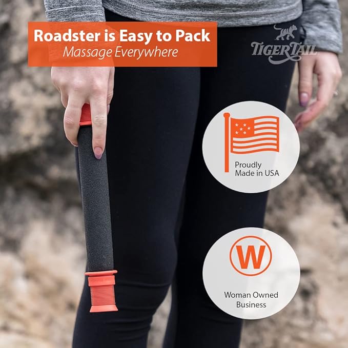 Tiger Tail 11in Massage Stick Portable Roller, Deep Tissue Foam Roller - Image 3