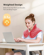 iDOO Heating Pad for Back Neck & Shoulders Pain Relief, FSA Eligible Items - Image 6