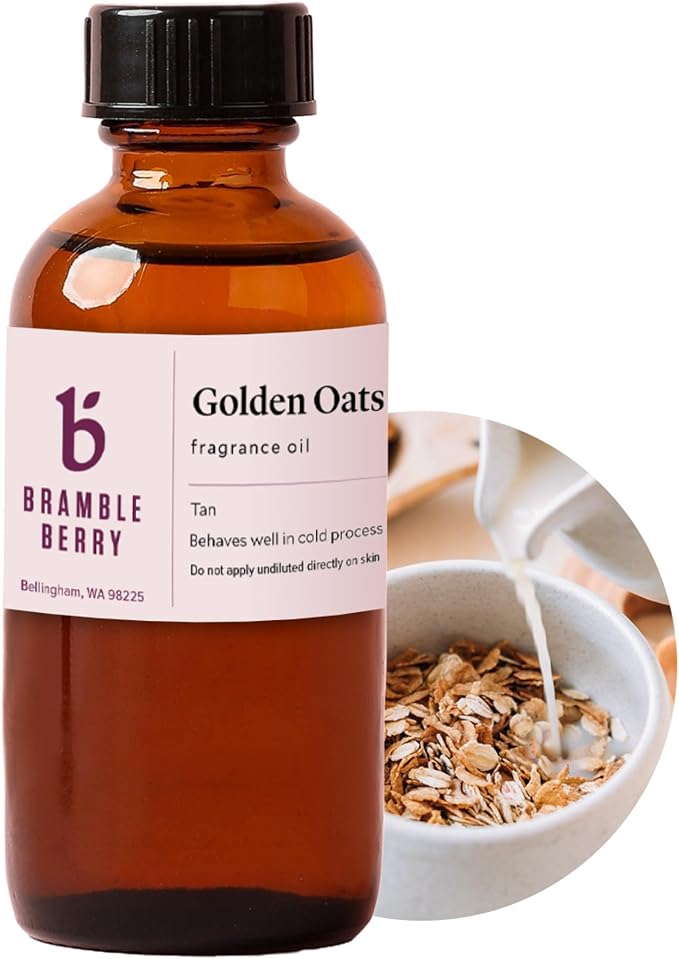 Bramble Berry Golden Oats Fragrance Oil 2 oz | Warm Cereal and Honey Scent by BrambleBerry