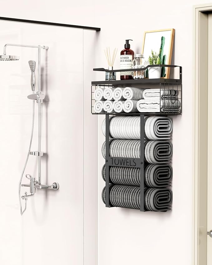 Wall Mounted Towel Rack for Bathroom - Image 2
