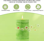 4 Pack Candied Citrus Scented Pillar Candles, Natural Essential Oils, 60H Long - Image 6