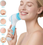 Facial Cleansing Brush, 3in1 Silicone Face Scrubber, Waterproof Facial Scrubber - Image 5