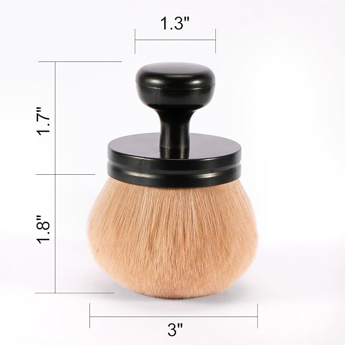 UNIMEIX 3 Inch Sunscreen Applicator Self Tanner Brush Body Makeup Kabuki Blend - Image 7