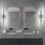 Ralbay 40" LED Black Vanity Light 40W Frosted Aluminum Modern LED Black - Image 2