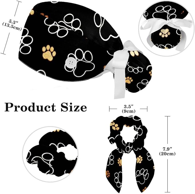 Ethnic Aztec Pattern Adjustable Scrub Cap Hat - Image 2