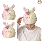 Animal Hair Drying Towel Cap for Kids, Absorbent Quick Girls Boys Hair Drying by Nawpheki