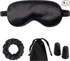 Silk Satin Sleeping Eye Mask, Soft Breathable Blackout Eyeshade Eye Cover by LCBD